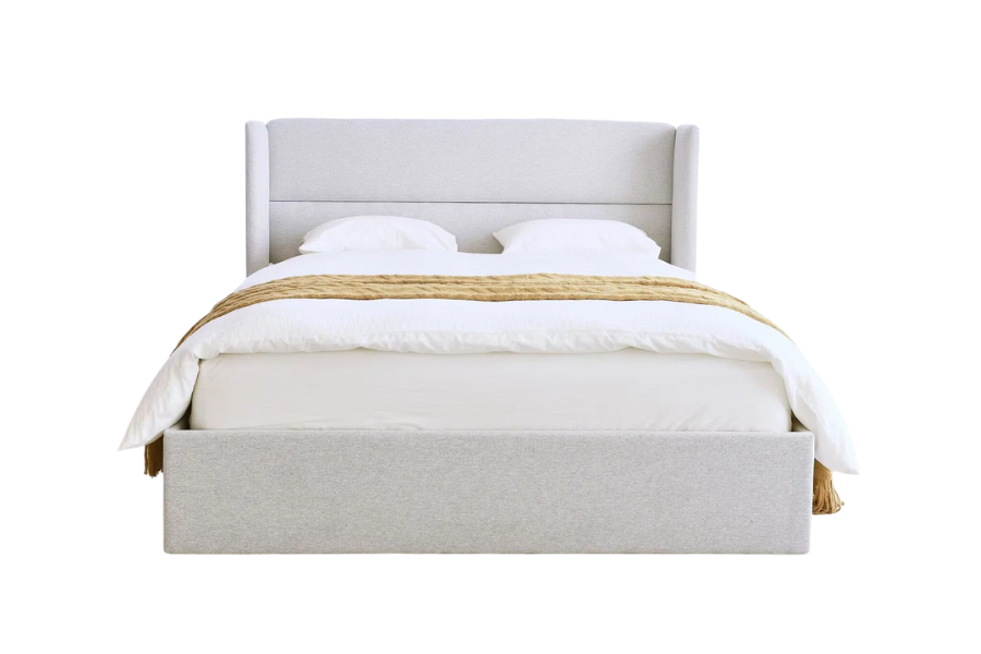 upholstered bed frames with storage drawer